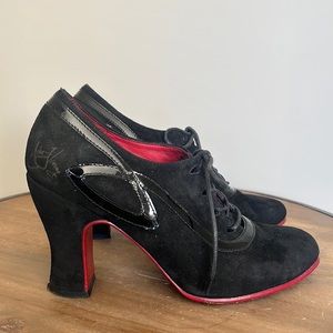 John Fluevog Suede Pumps